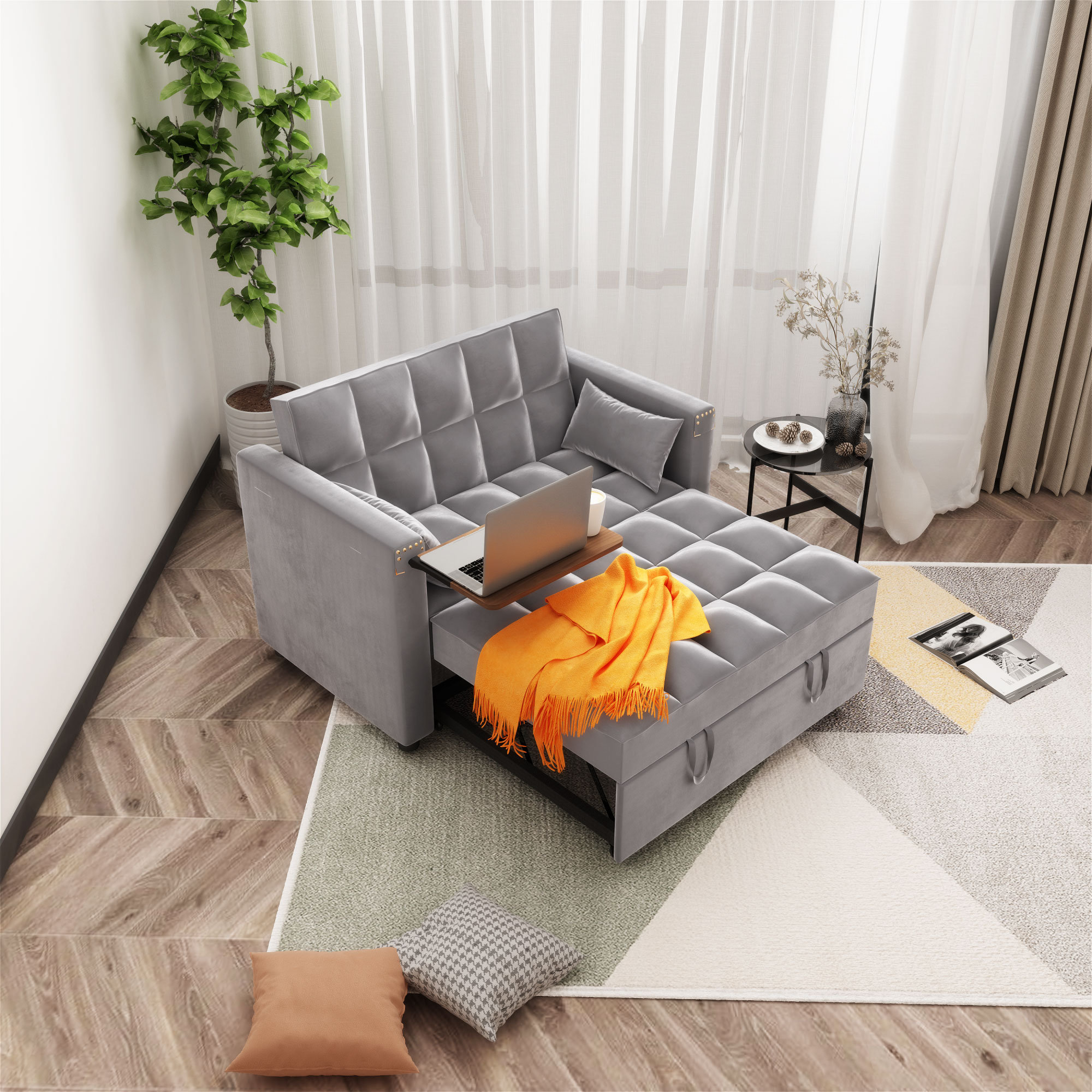 48 inch loveseat sleeper discount